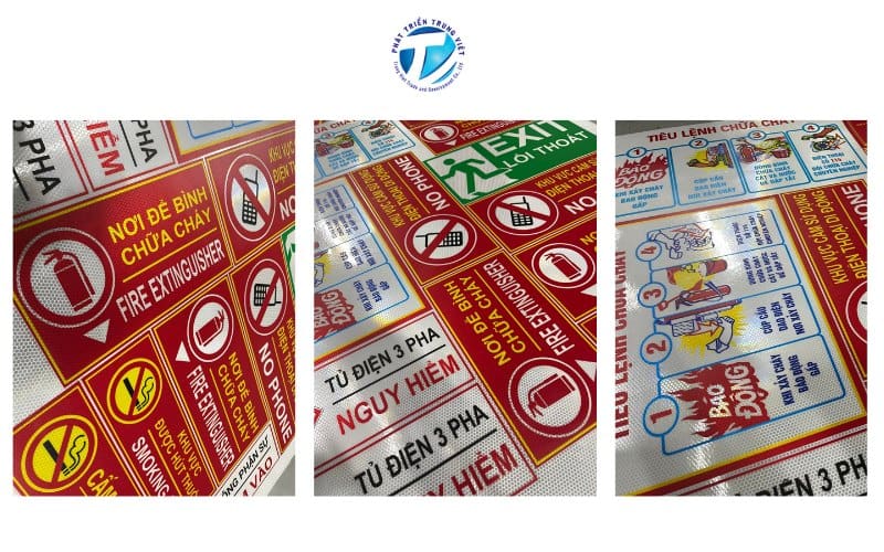 Decal phản quang sử dụng trong biển báo